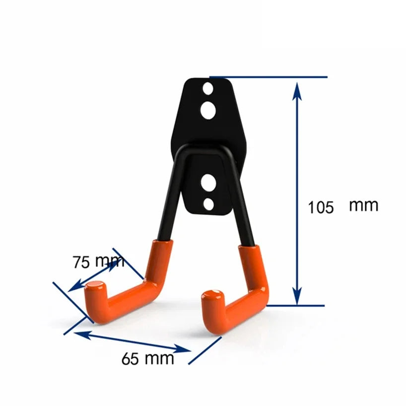 Heavy Duty Garage Hooks,Heavy-Duty Garage Hooks - Wall-Mounted Storage for Power Tools, Bulk Items & Bikes,Garage Organiza Qme Orange-1A