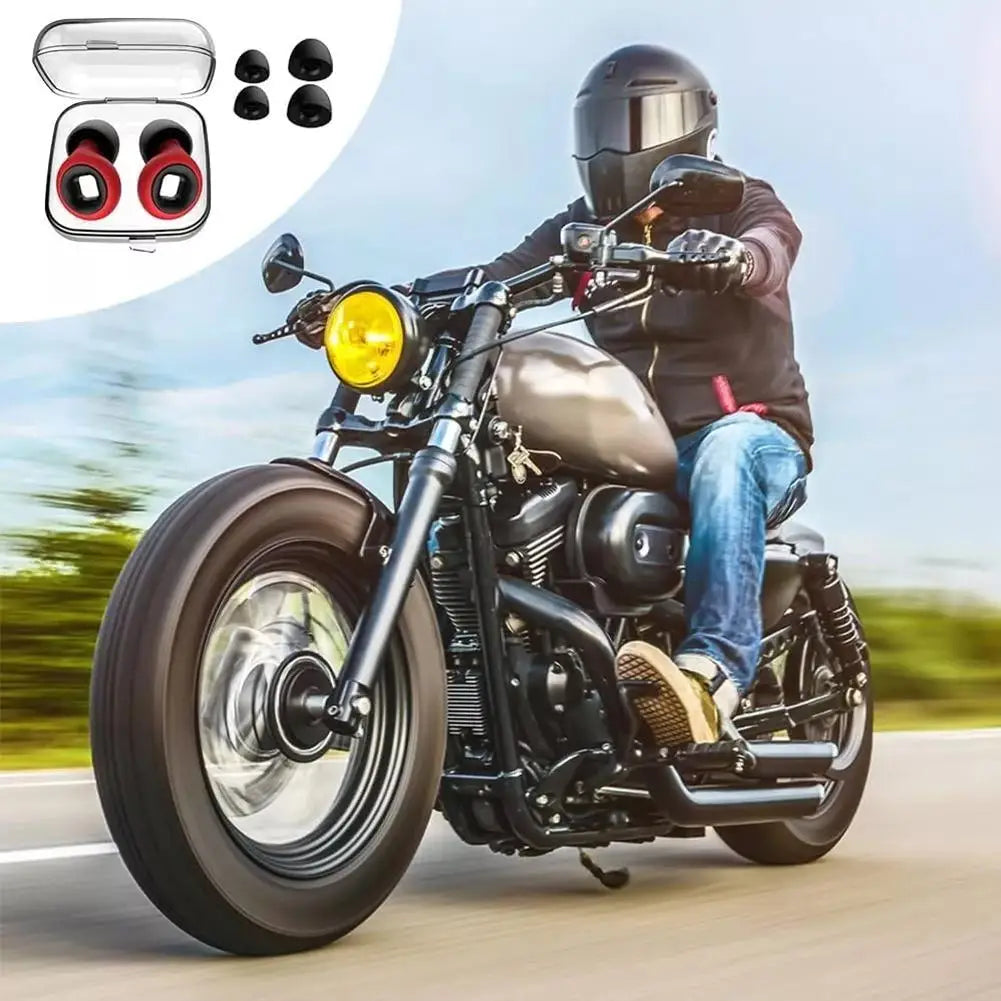Motorcycle Noise Reduction Earplugs Windproof Sleep Earplugs Anti-noise Mute Sleep Soundproof Earplugs Motorcycle Equipment Qme