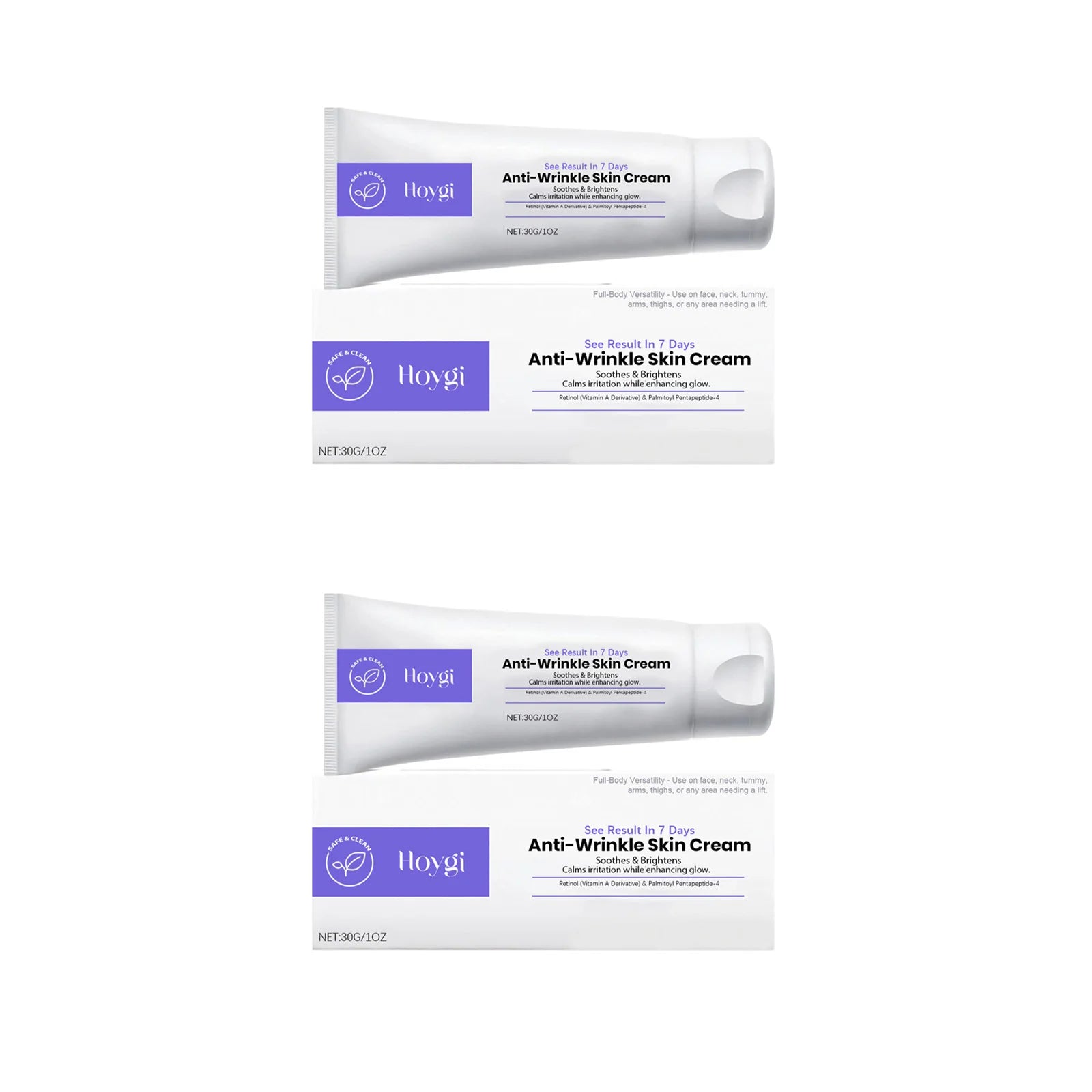 Retinol Firming Cream Lifting Tightening Improve Sagging Fade Fine Lines Pore Refining Nourishing Gentle Face Neck Care Cream Qme 2 x 30g Boxed