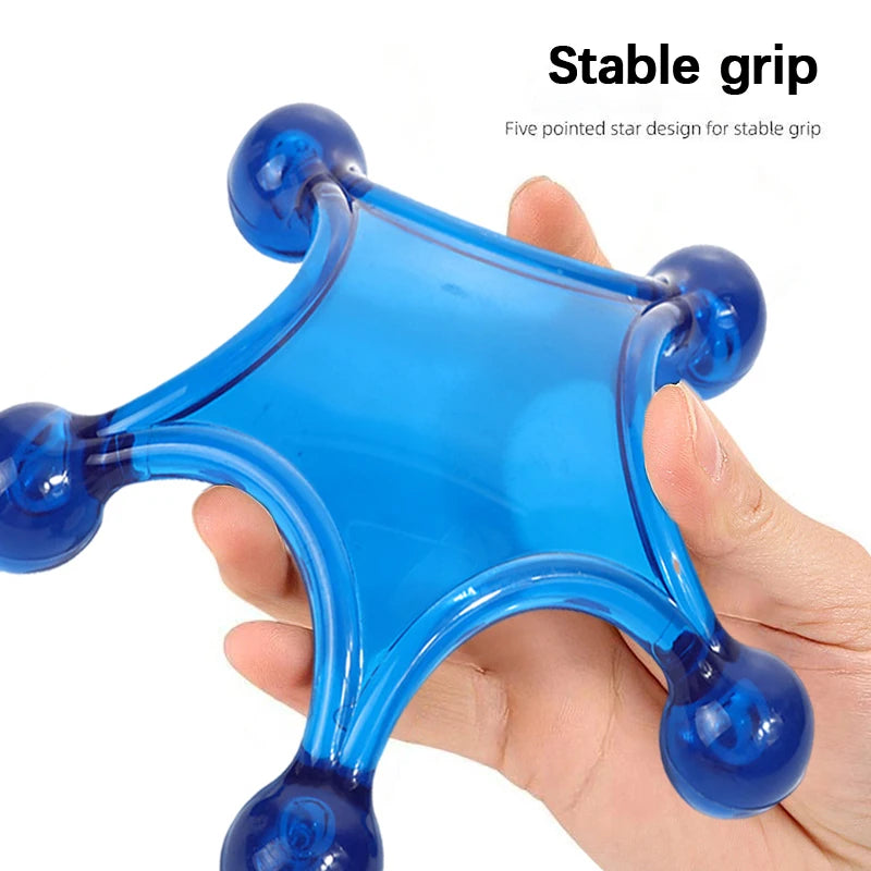 Handheld Deep Tissue Massager 5-Ball Acupressure Tool Gentle Qme