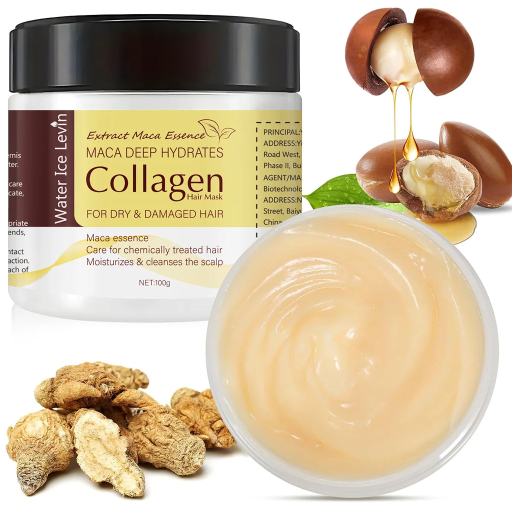 Magic Hair Mask, Contains Collagen and Keratin - Deeply Nourishes Hair with Coconut Oil - Intensely Moisturizes and Hydrates - Repairs Fine, Thin, Fragile, Dry, and Damaged Hair Qme
