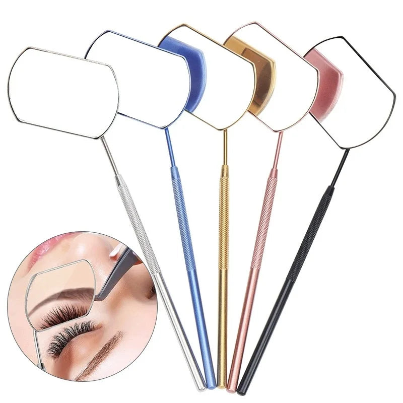 Eyelash Extension Mirror Detachable Stainless Steel Lash Lifting Makeup Mirror Beauty Tool Accessories Supplies Qme