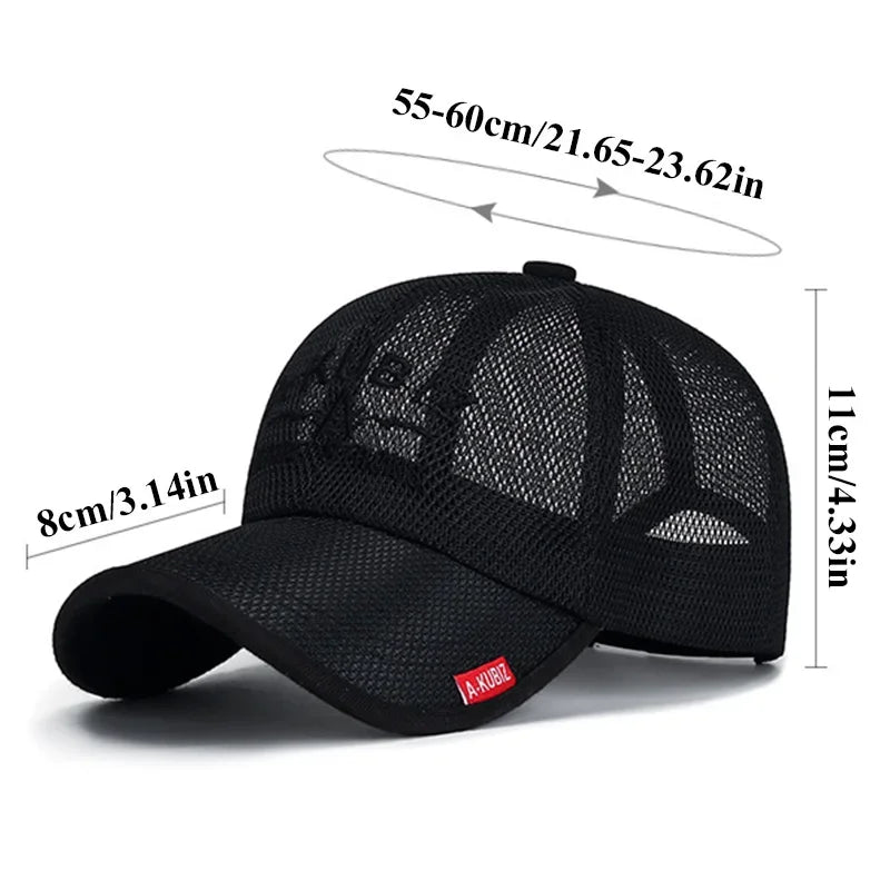 Dry Running Baseball Summer Mesh 8 Colors Gorras Cap Cap Visor Mens Hat Sport Cool Fashion 2023 Hot Quick Outdoor Popular New Qme