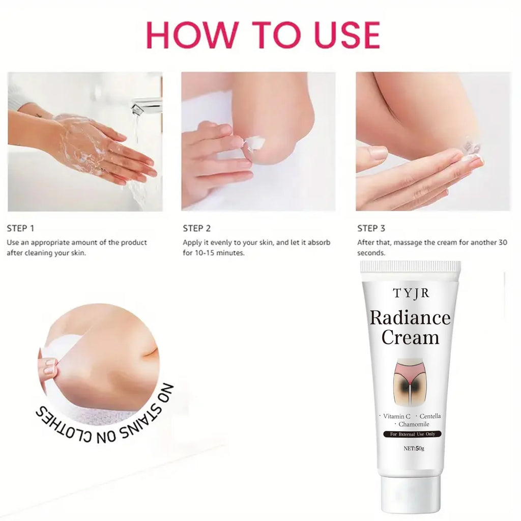 Snow White Cream Contains Niacinamide and Centella Asiatica, Whitening Lotion for Body and Private Parts, Underarm Rejuvenation Qme
