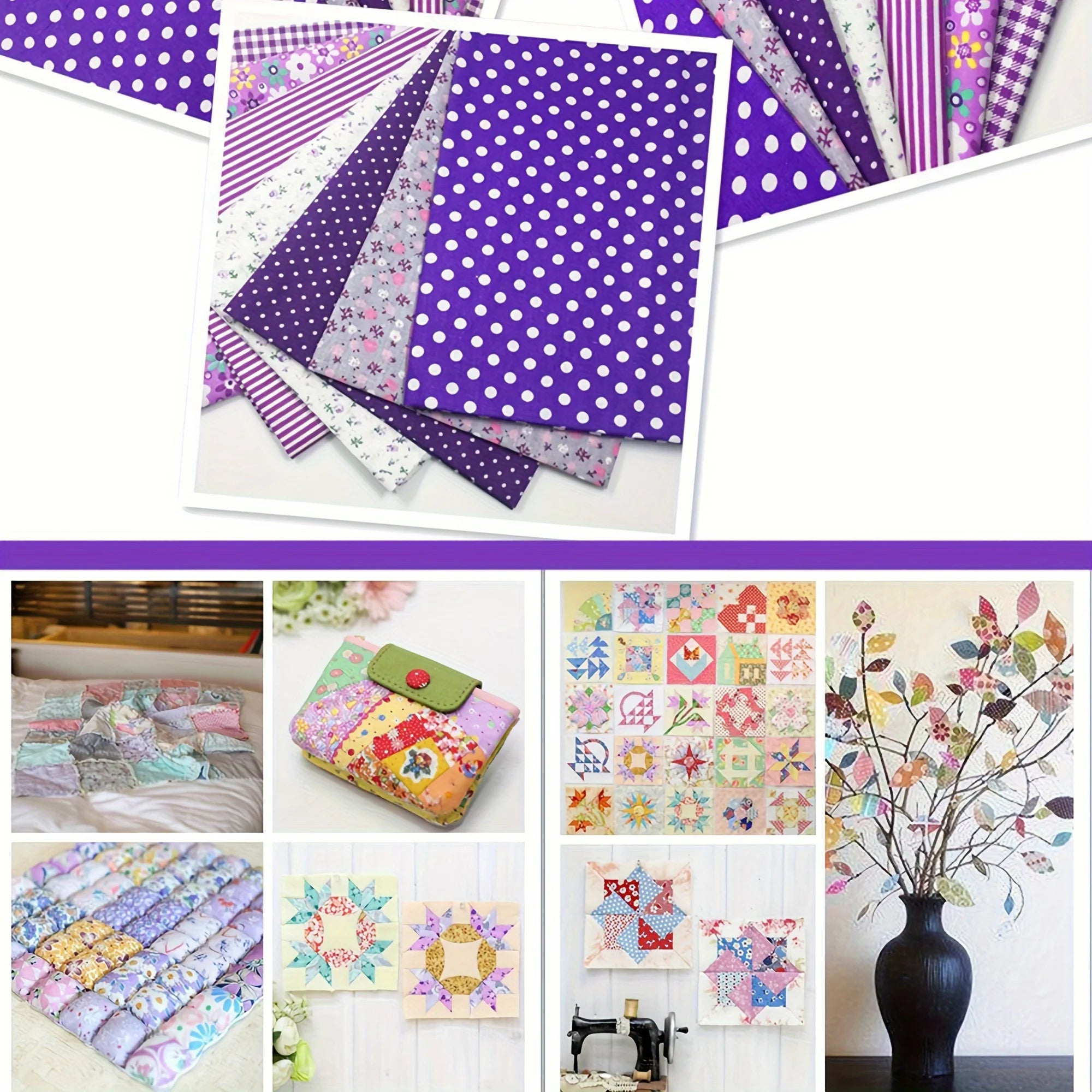 7Pcs Flower Printed Cloth For Dress Sewing Patchwork Fabric Cotton Fabric DIY Handicraft Quilting Needlework Handmade Material Qme