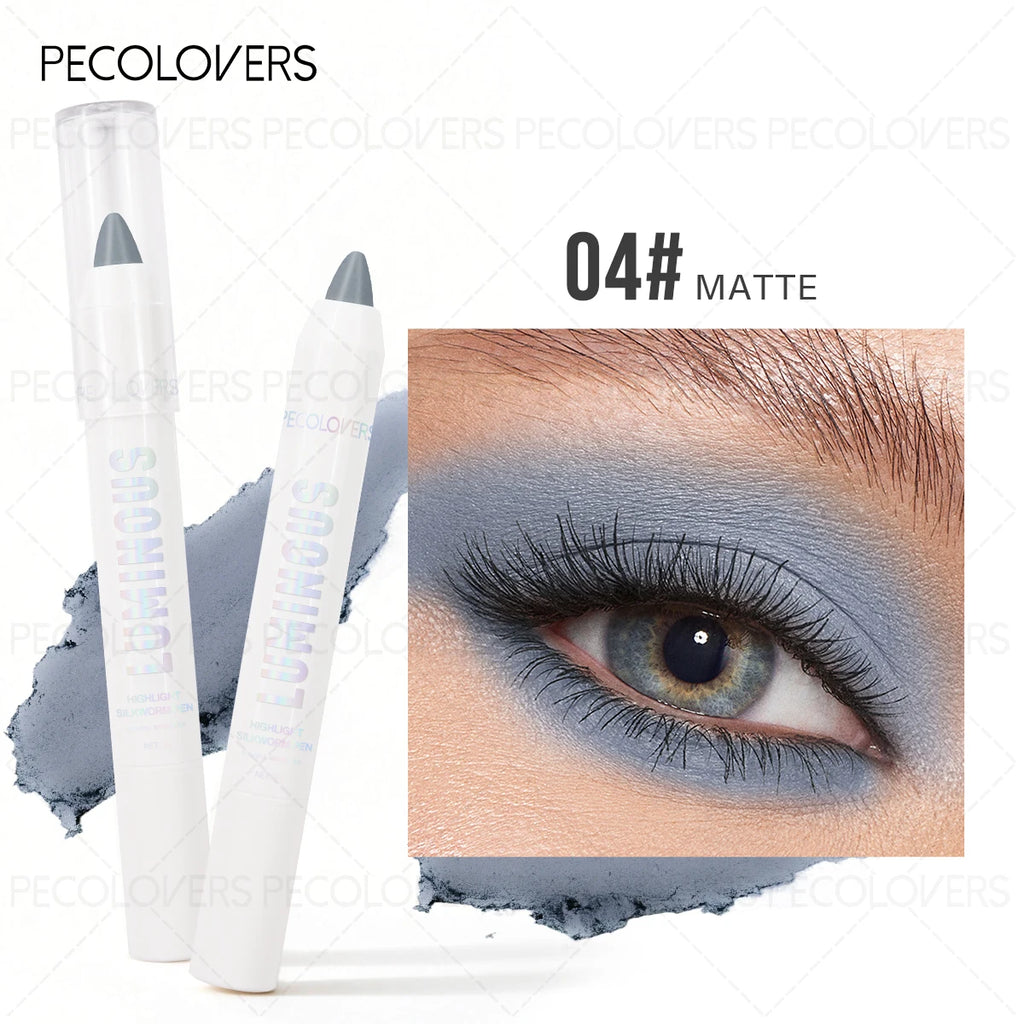 Single Fine Shimmer Eyeshadow Stick Brighten Ash Brown Travel Qme 04