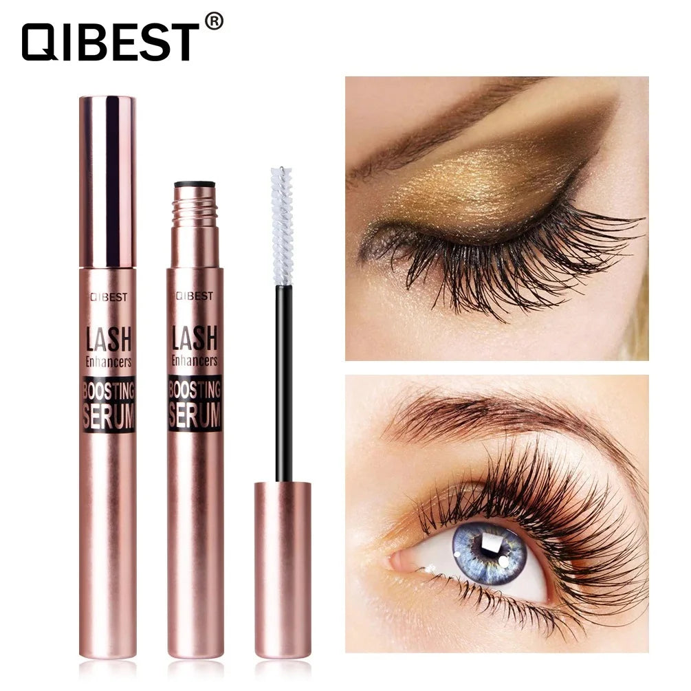 QIBEST Eyelash Growth Serum Natural Makeup Treatment Lash Nourishing Eyelash Enhancer Lengthening Eyelash Serum Thicker Mascara Qme Eyelash Serum