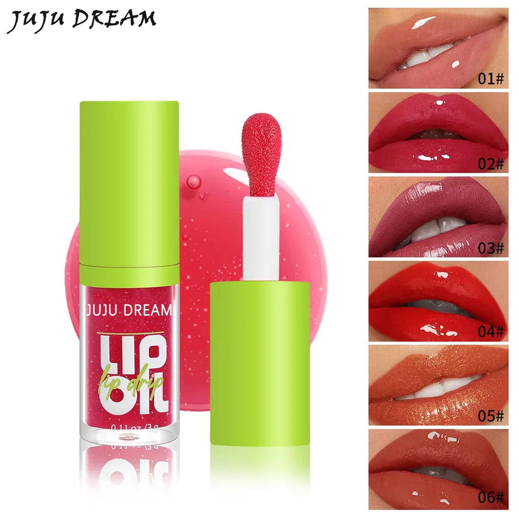 JUJU DREAM Lip Oil Moisturizing Gloss Hydrating Nourishing Care Qme