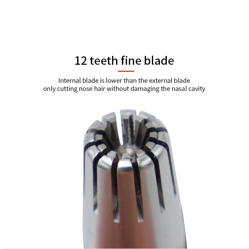 Men's Nose Hair Trimmer Stainless Steel Manual Suitable Razor Qme