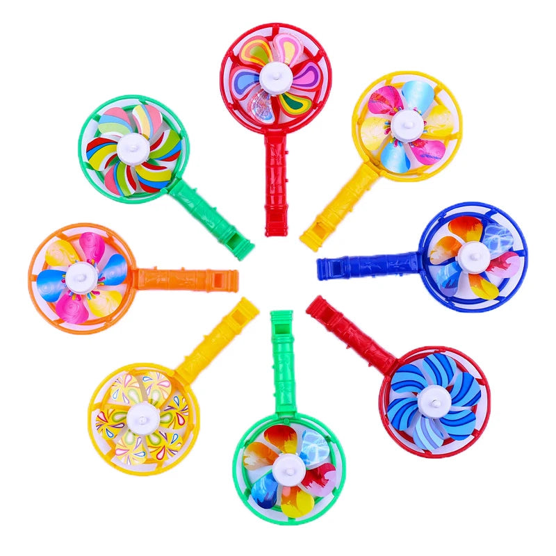 ^5Pcs Cute Whistle Windmill Noise Maker Bulk Toys for Kids Birthday Party Favors Pinata Stuffing Baby Boys Girls Carnival Prizes Qme