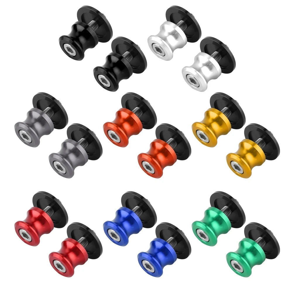 Rear Stand Swing Arm Spools 8mm Motorcycle CNC Rear Stand Swing Arm Spool Sliders Stand Swingarm Bobbins Swing Arm Spool Qme