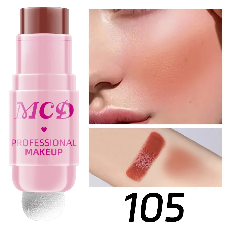 6Colors Makeup Blush Stick Lip Tinted Cooling Water Jelly Tint Qme 105