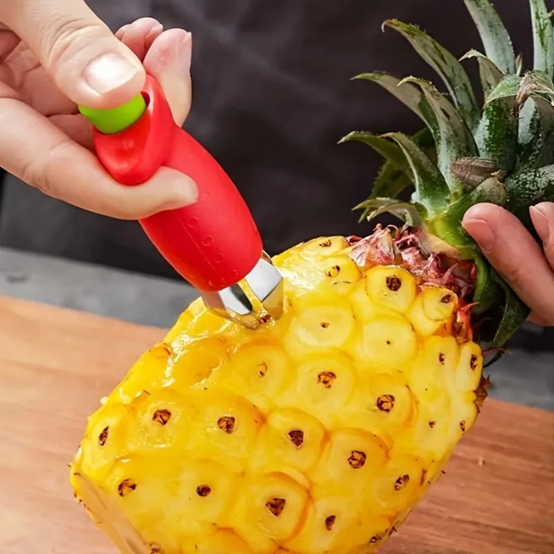 Manual Stainless Steel Tools/ABS Handle/No Electricity/Remove Tops From Fruits and Vegetables/Ideal for Tomatoes, Strawberries Qme