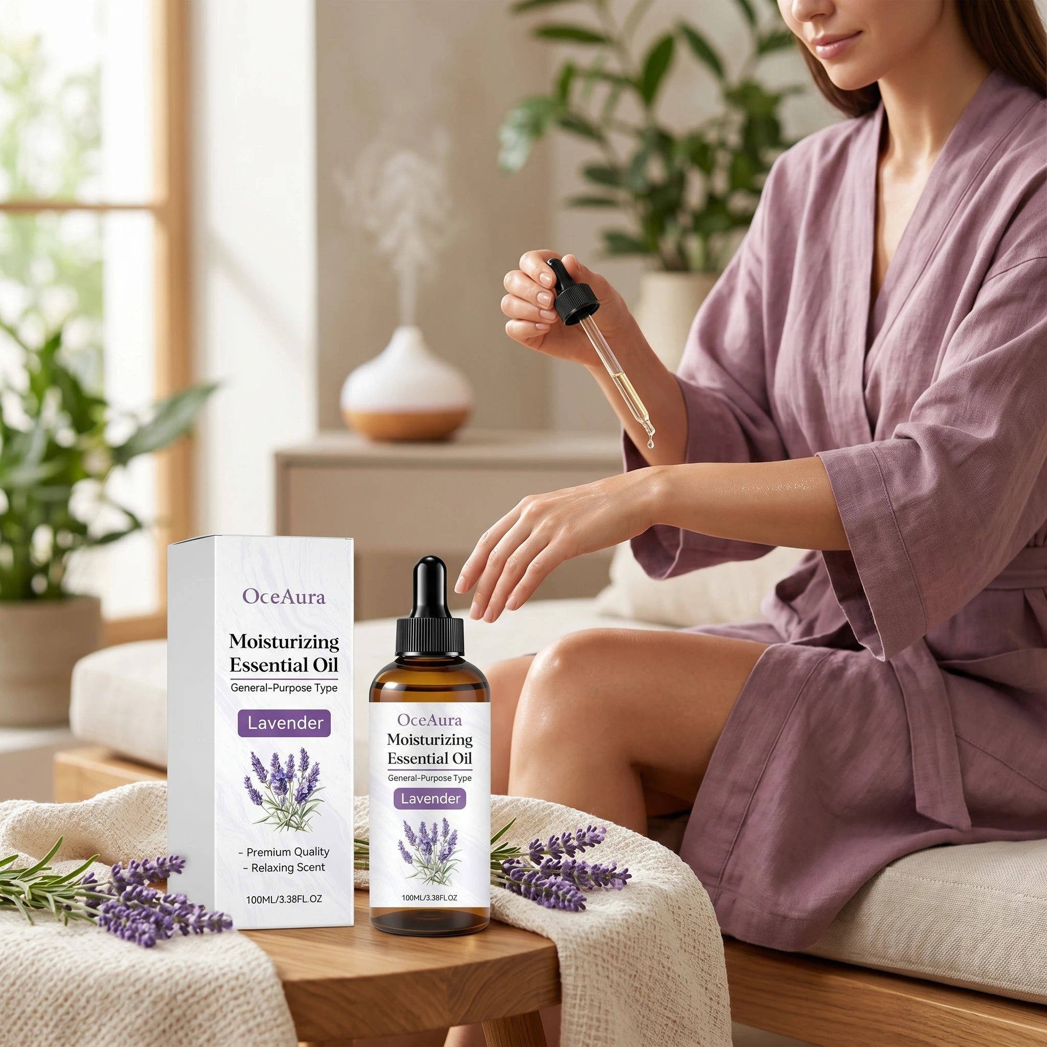 Oceaura Lavender Massage Essential Oil Improve Dry Moisturizier Anti Qme
