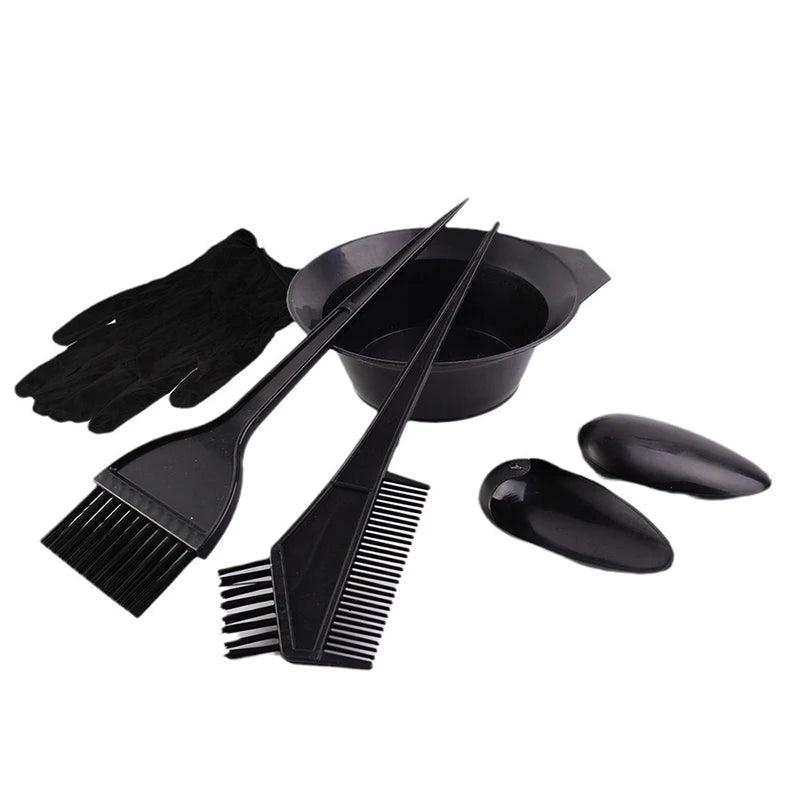5 7 Hair Coloring Kits Home Salon Dyeing Comb Bowl Brush Cream Earcap Qme