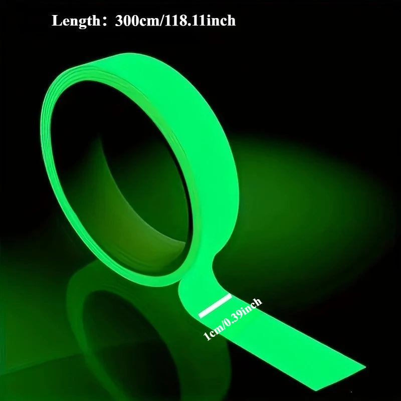 Nightlight adhesive tape - Reflective safety tape, suitable for night use, home decoration and emergency preparedness. Qme 1 300cm