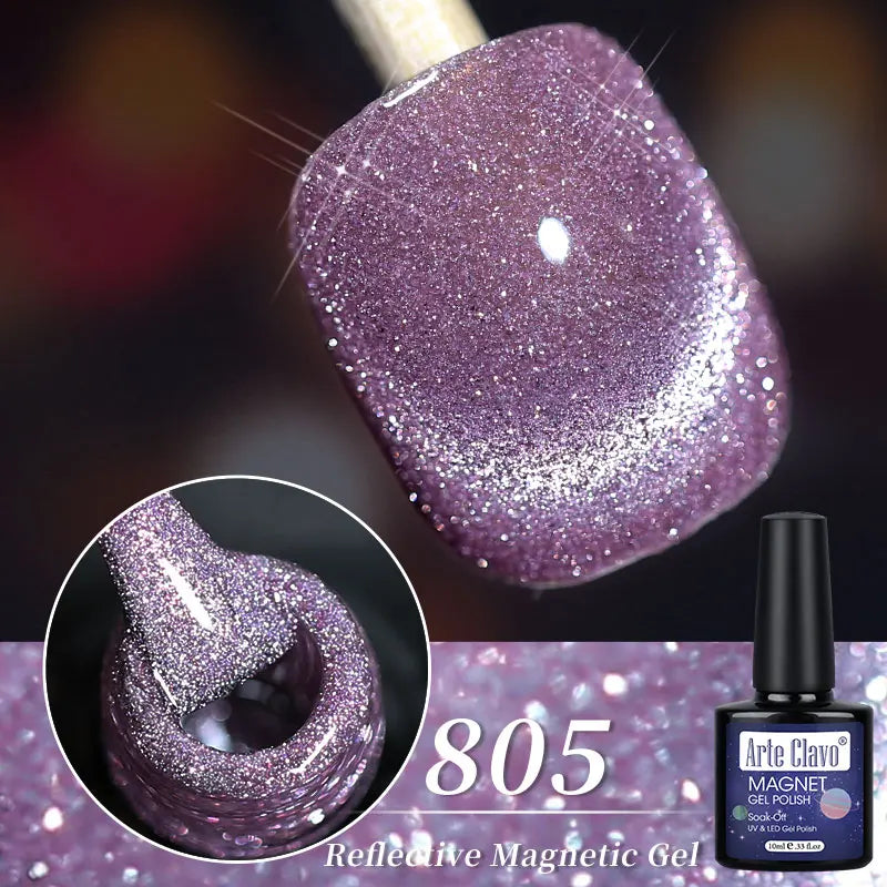 Arte Clavo Auroras Cat Eye Magnetic Gel Unicorn Shining Transparent