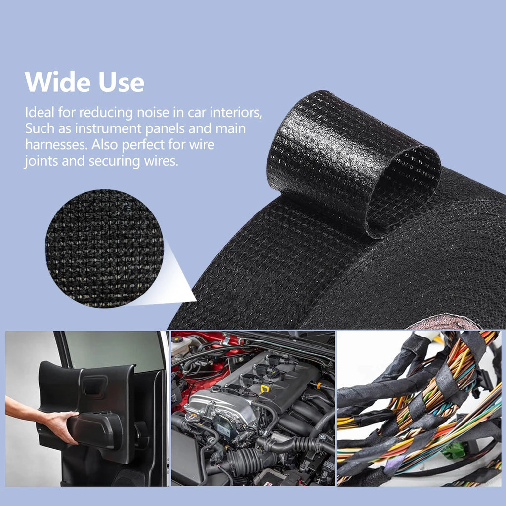High-Temperature Resistant Velvet Cloth Tape - Shock Absorbing & Soundproofing Super Adhesive Electrical Insulation Tape Qme