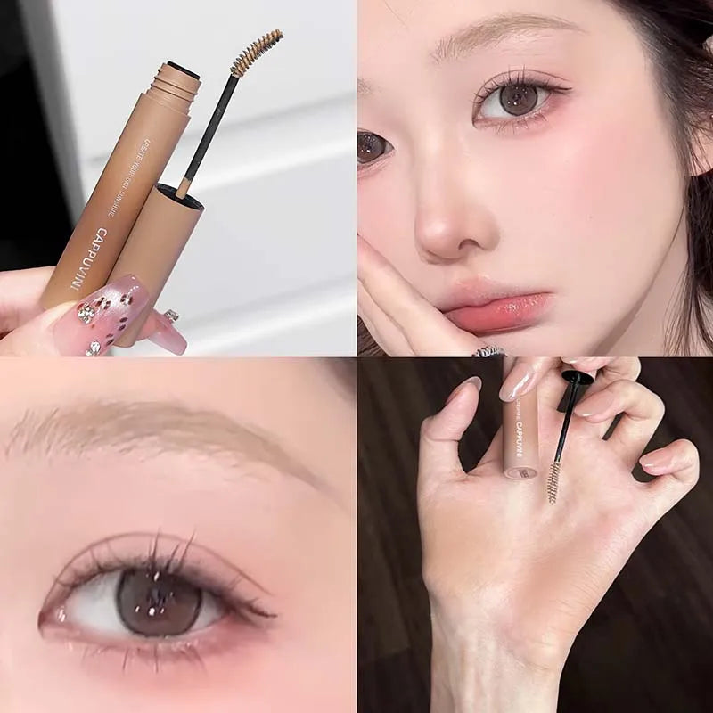 3D Eyebrow Dye Cream Long Lasting Pink Brown Color Eyebrow Mascara Tint Sweatproof Wild Brow Enhancer Cream Cosmetics Beginner Qme 01 gold