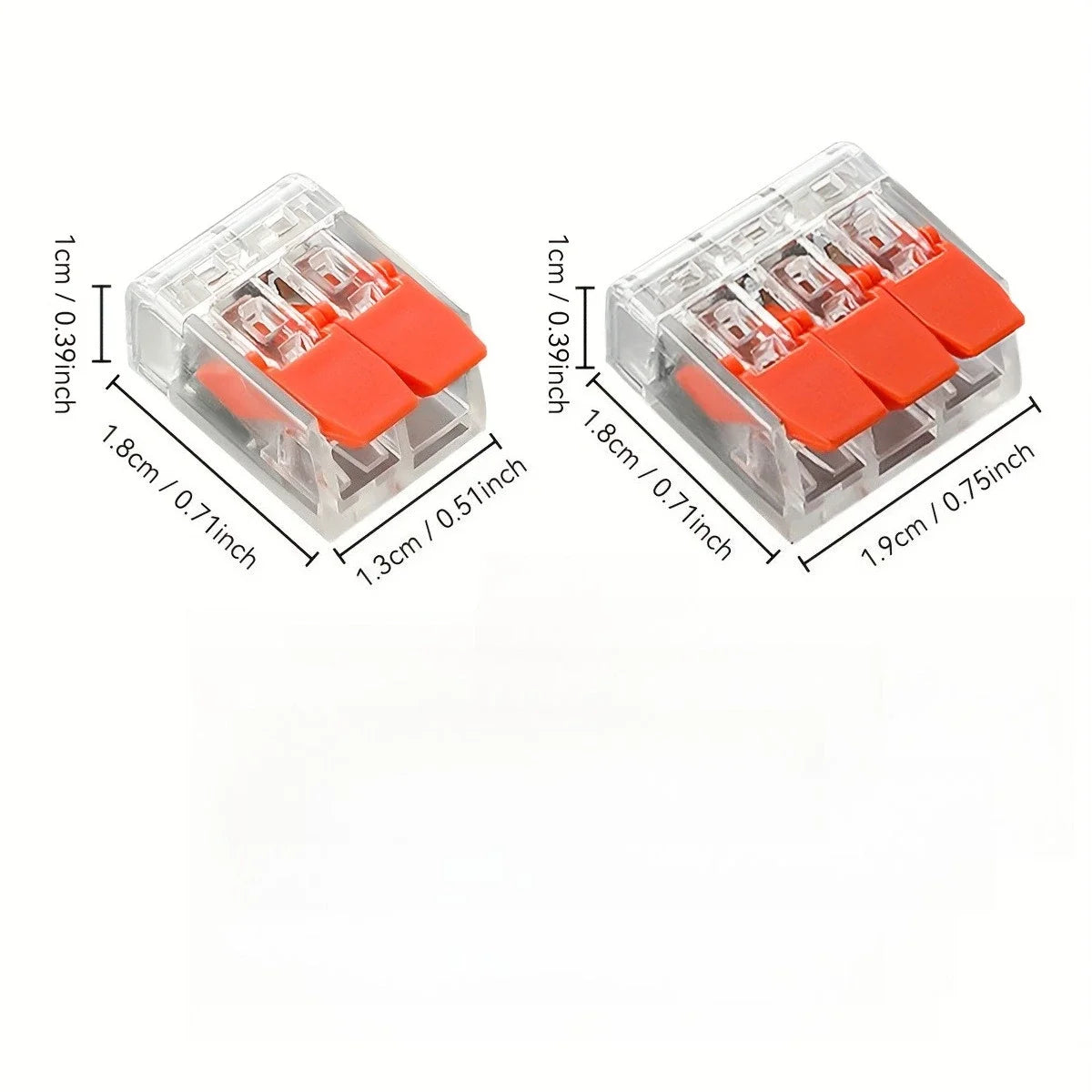 75pcs quick metal connectors, lever-type DIY cable connectors, suitable for micro quick connectors with a wire diameter Qme