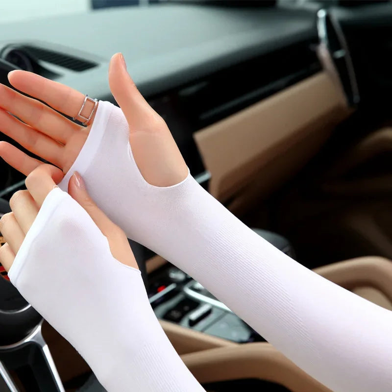 Arm Sleeves Warmers Sports Sleeve Sun UV Protection Hand Cover Cooling Warmer Running Fishing Cycling Ski Qme