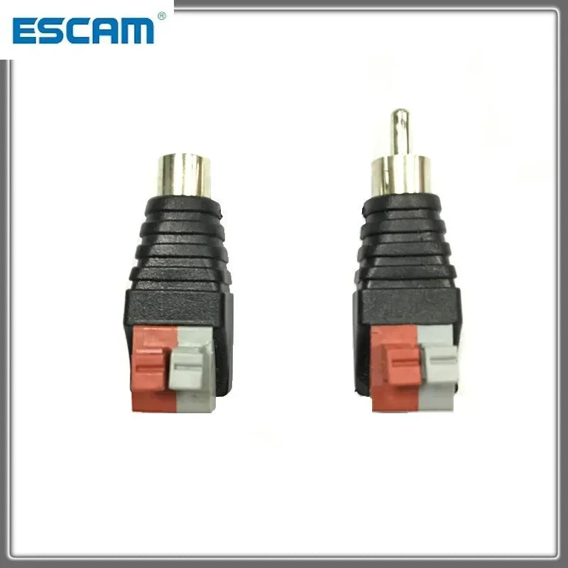 ESCAM 80A 200M(660ft) Range For HD CVI/AHD/TVI Twisted BNC CCTV Passive Transceivers Cat5 CCTV UTP Video Balun For 2MP 3MP 4MP Qme China Mainland 5 pairs