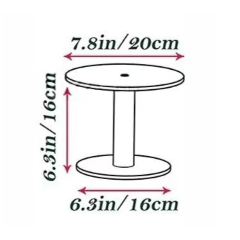 Transparent Acrylic Round Cake Stand For Desserts, Cupcake Rack, Pastry Candy Display Stand For Wedding, Event, Birthday Party Qme S