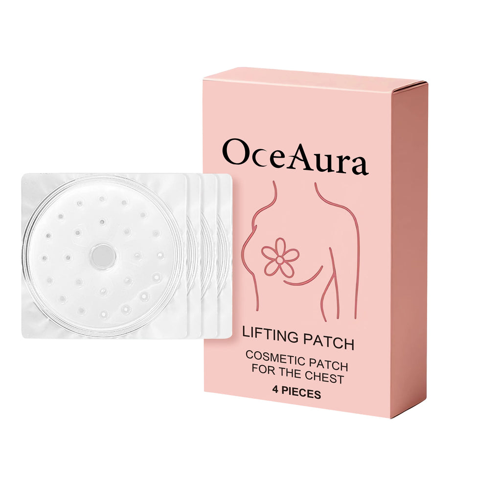 OceAura Chest Lifting Patch Deep Nourishing Skin Elasticity Enhancing Sagging Reducing Plumping Gentle Breast Firming Stickers Qme 4PCS