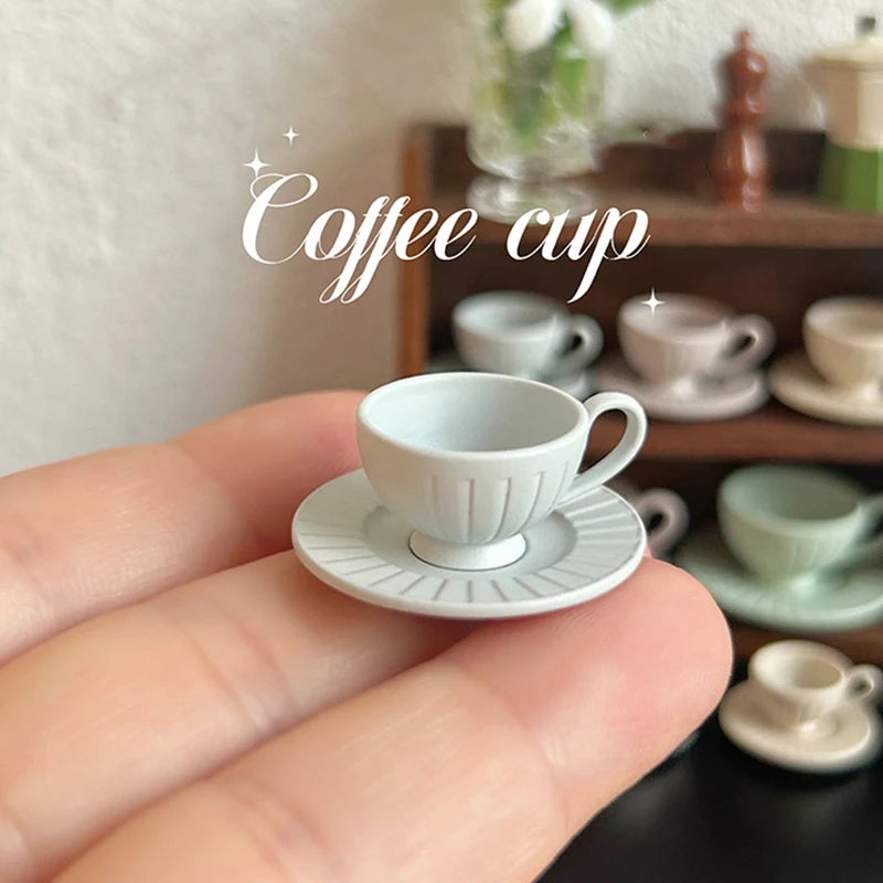 1 6 12 Dollhouse Miniature Dining Ware Mini Vertical Pattern Coffee Qme