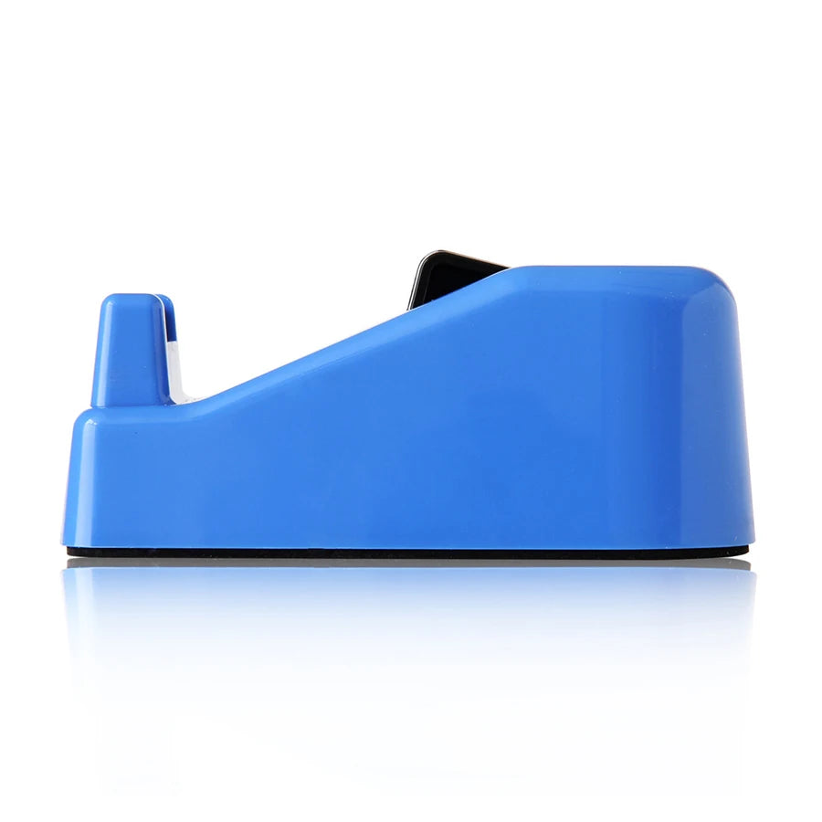 Tape Dispenser Large Stationery Adhesive Tape Cutter Sealing Tape Table Base Dispenser Office Supplies Packaging Tapes Dispenser Qme Blue