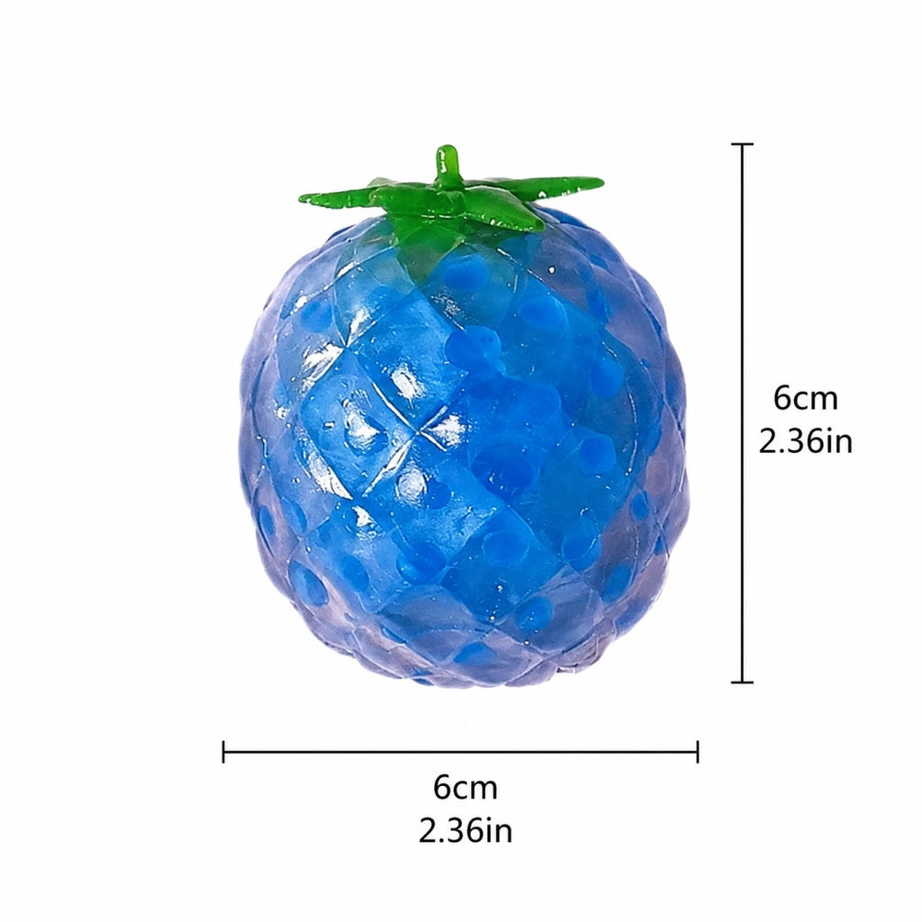 Novelty Blue Pineapple Shaped Stress Relieve Toy Mini Fun Daily Working Studying Fidget Toy Holiday Party DIY Decoration Qme