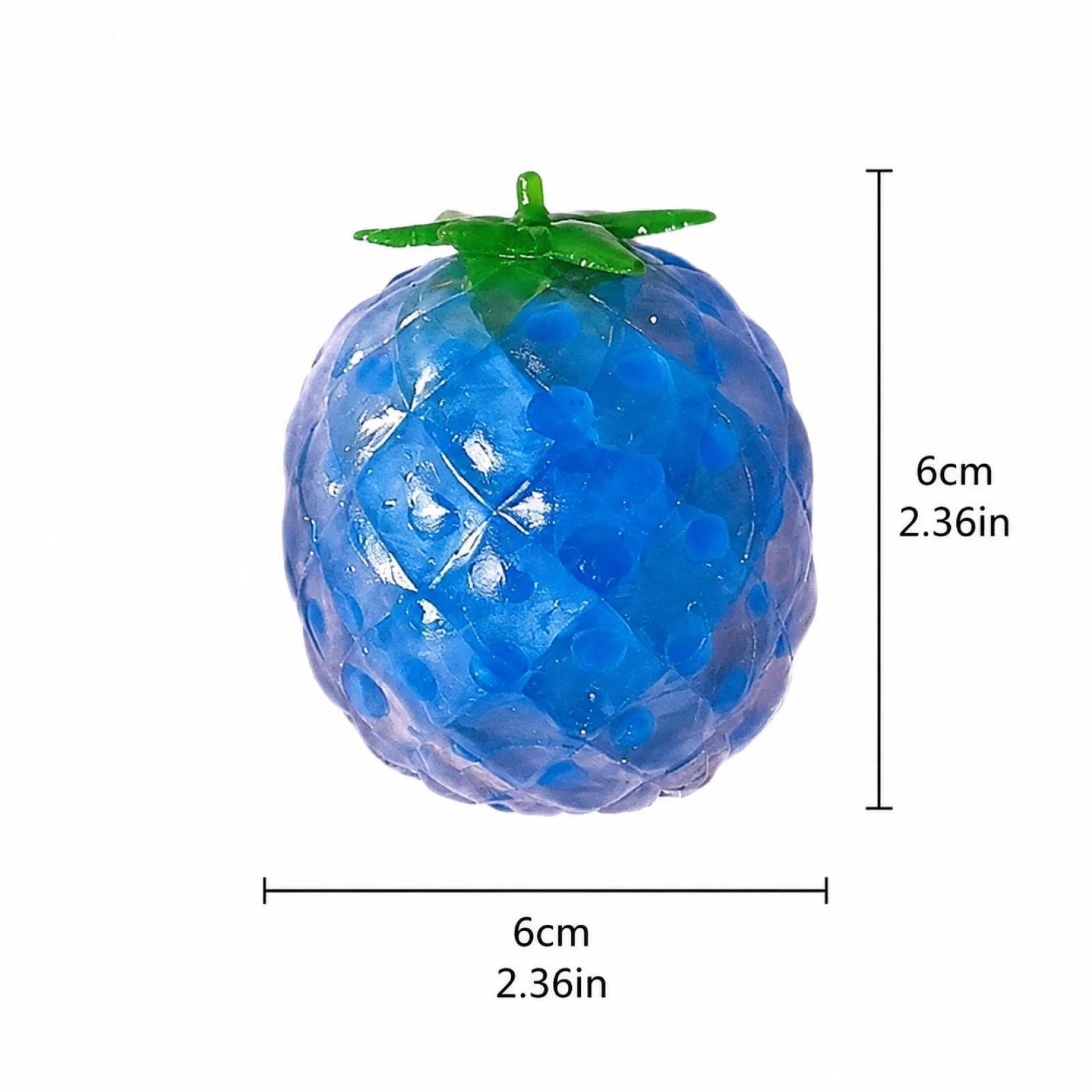 Novelty Blue Pineapple Shaped Stress Relieve Toy Mini Fun Daily Working Studying Fidget Toy Holiday Party DIY Decoration Qme