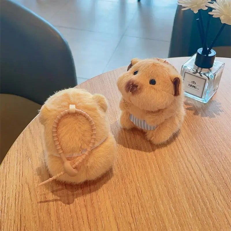 Cute Backpack Hanging Decoration Gifts Hamster Plush Keychain Cartoon Qme