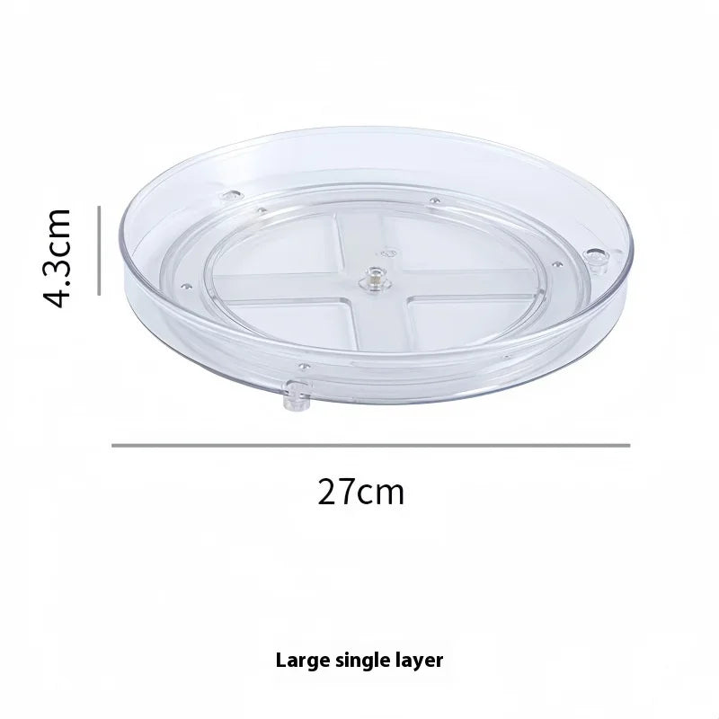 Kitchen Storage Rack Multi-layer Turntable Cosmetic Office Desktop Qme D