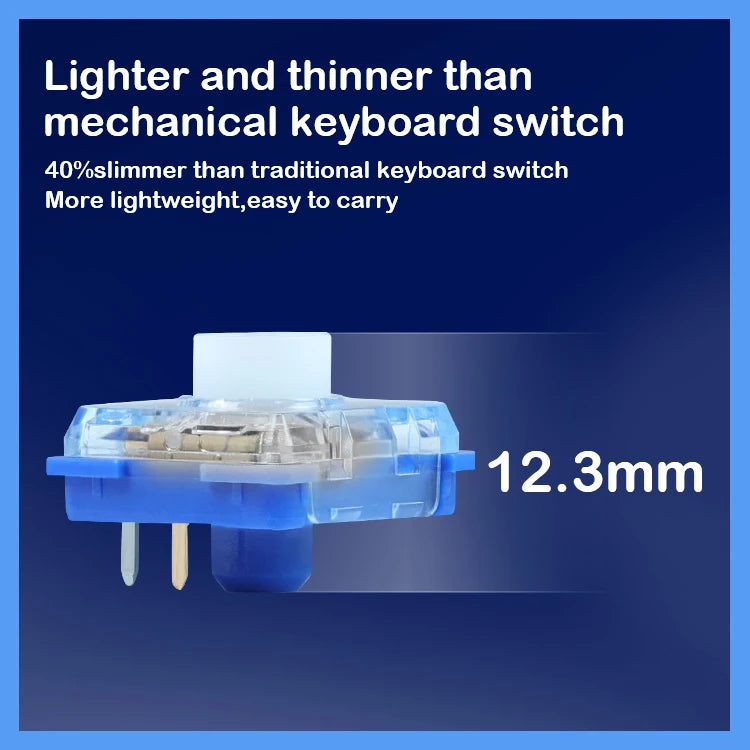 Kailh Deep Sea Silent Low Profile Keyboard Switch Mechanical Keyboard Switch for Deep Sea Island Whale Landing MINI 1353Hitbox Qme