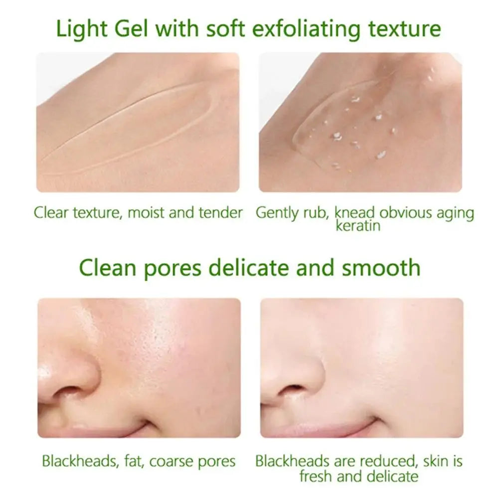 Brightening Exfoliating Gel Herbal Extract Facial Cleansing Scrub Qme