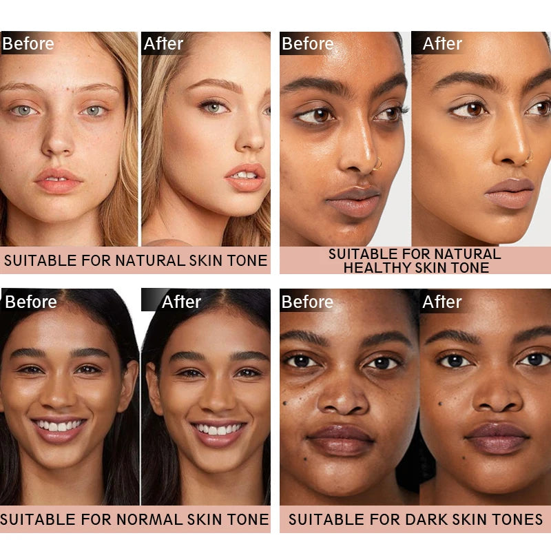 Matte Concealer Cream Waterproof Lightweight Long-lasting Full Qme