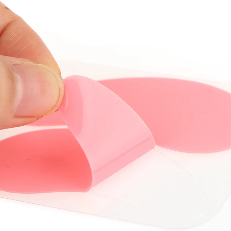 Reusable 1Pair Eye Pads Silicone Stripe Lash Lift Eyelash Extension Qme