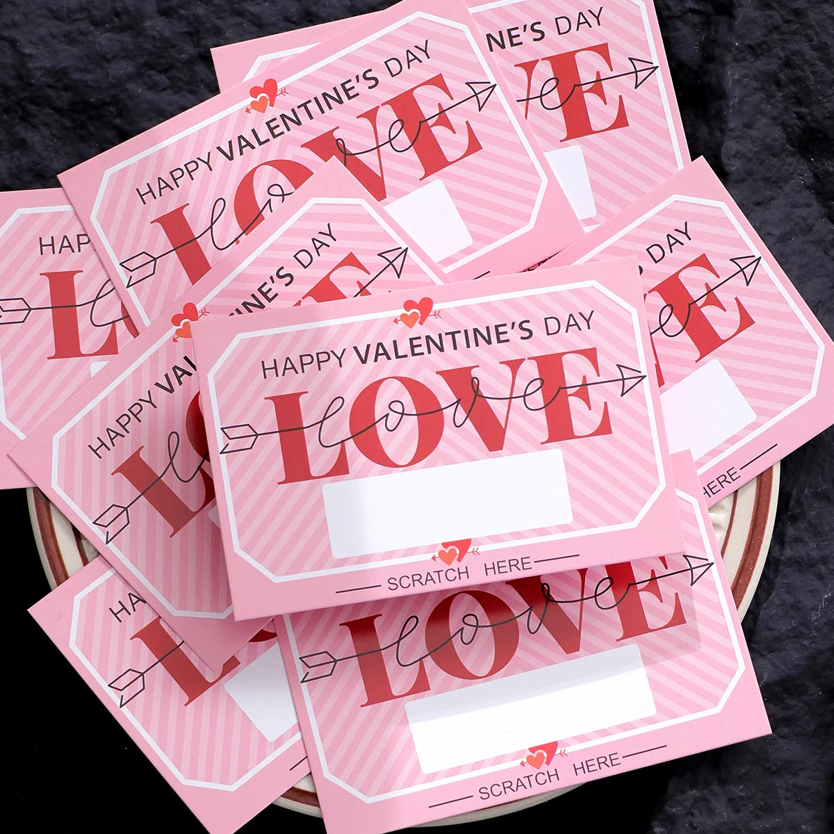 2Pcs/10Pcs/20Pcs Scratch-Off Love Coupons Couple Scratch Off Cards Valentine's Day Wedding Anniversary Creative Gifts Qme