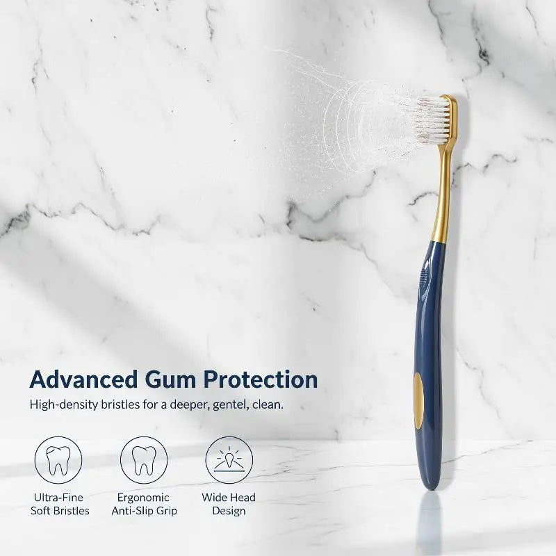 Adult Soft Bristle Toothbrush Effective Oral Cleaning Gum Care 1 Qme