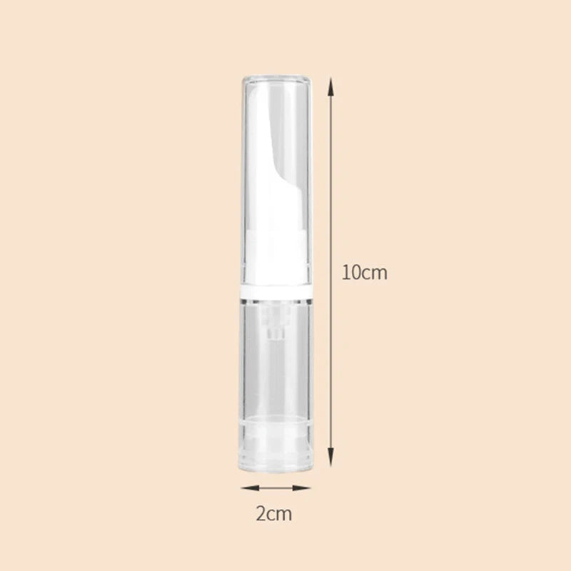 Clear Airless Vacuum Pump Bottle Cosmetic Eye Cream Travel Dispenser Qme