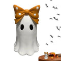 Ghost Decor Halloween Figurines Desktop Resin Ornaments With Bowknot For Gothic Wedding Window Display Birthday Party Indoor Qme China Mainland