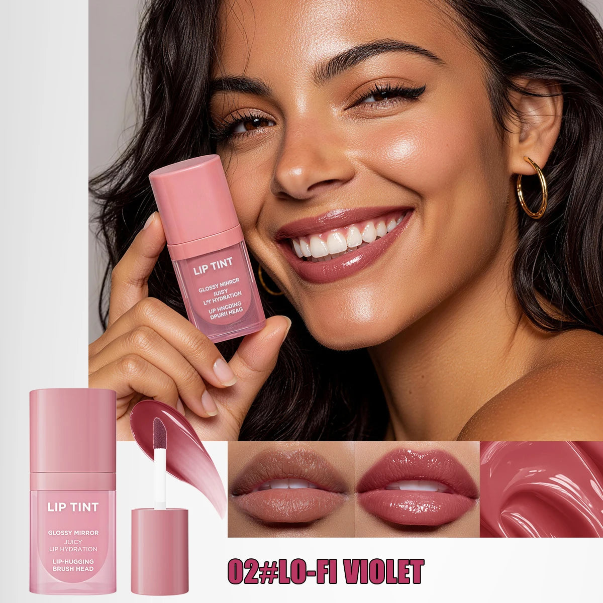 6 Colors Matte Velvet Lip Gloss Waterproof Non-stick Cup Long Lasting Moisturizing Lipstick Full Hydrating Lip Tint Daily Makeup Qme 9911-2