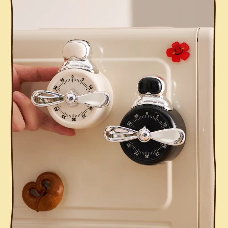 Pilot Magnetic Timer Kitchen Mechanical Reminder Cooking Baking Qme