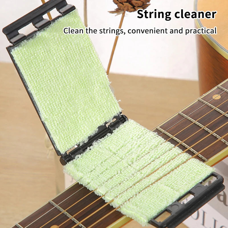 Guitar String Cleaner Clean Fretboard Cloth Tool Maintenance Care Qme