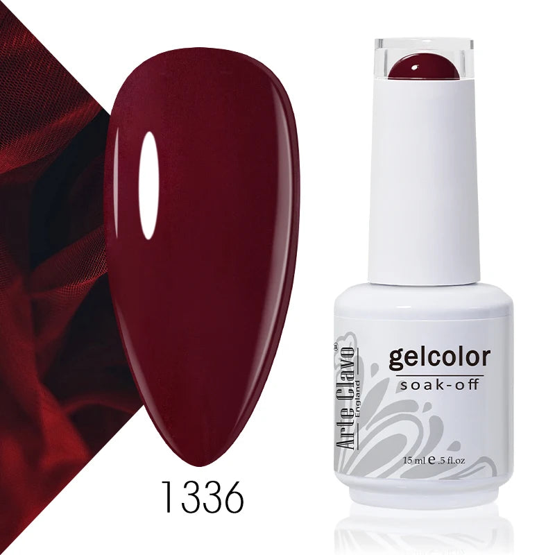 Arte Clavo Solid Gel Nail Polish Rainbow Summer Varnish Soak Off