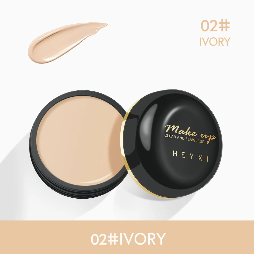 Clear Concealer Cream Waterproof Sweat Proof Durable Natural Finish Qme 02 IVORY