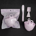 3 Silicone Mask Brushes Bowl Measuring Cup DIY Powder Seaweed Tools Qme 3pcs