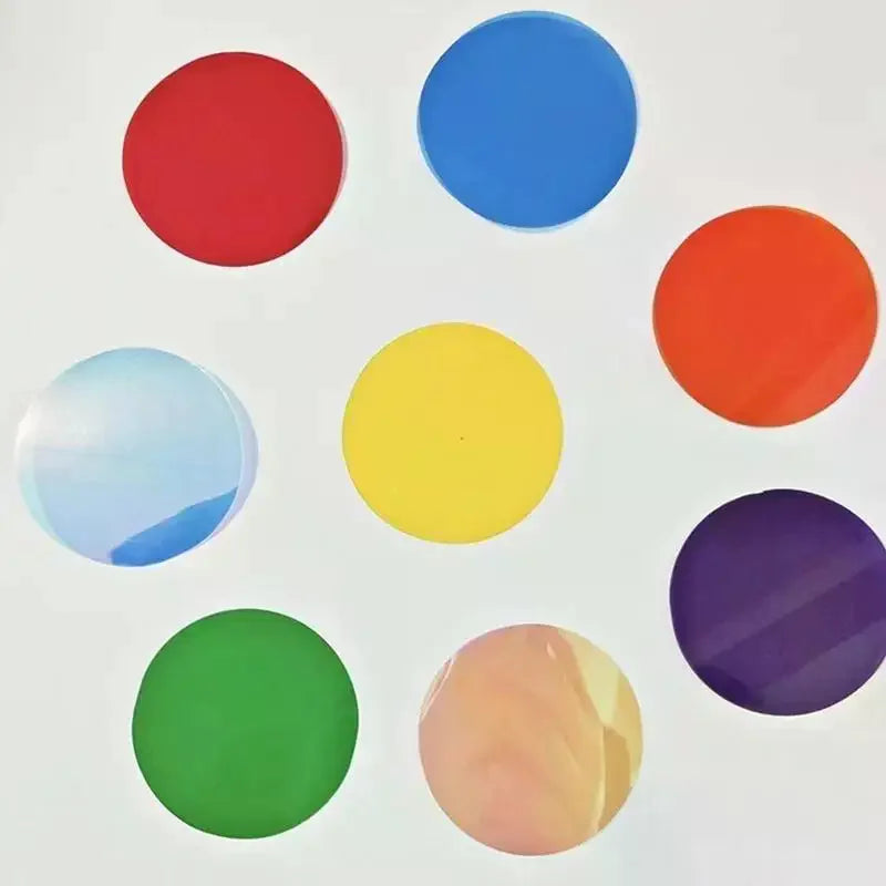 DIY Warm Light Film Stickers (74mm) Color Changing Sheets for Lamps Easy Apply Ambiance Decals for Bedroom & Party Decoration Qme