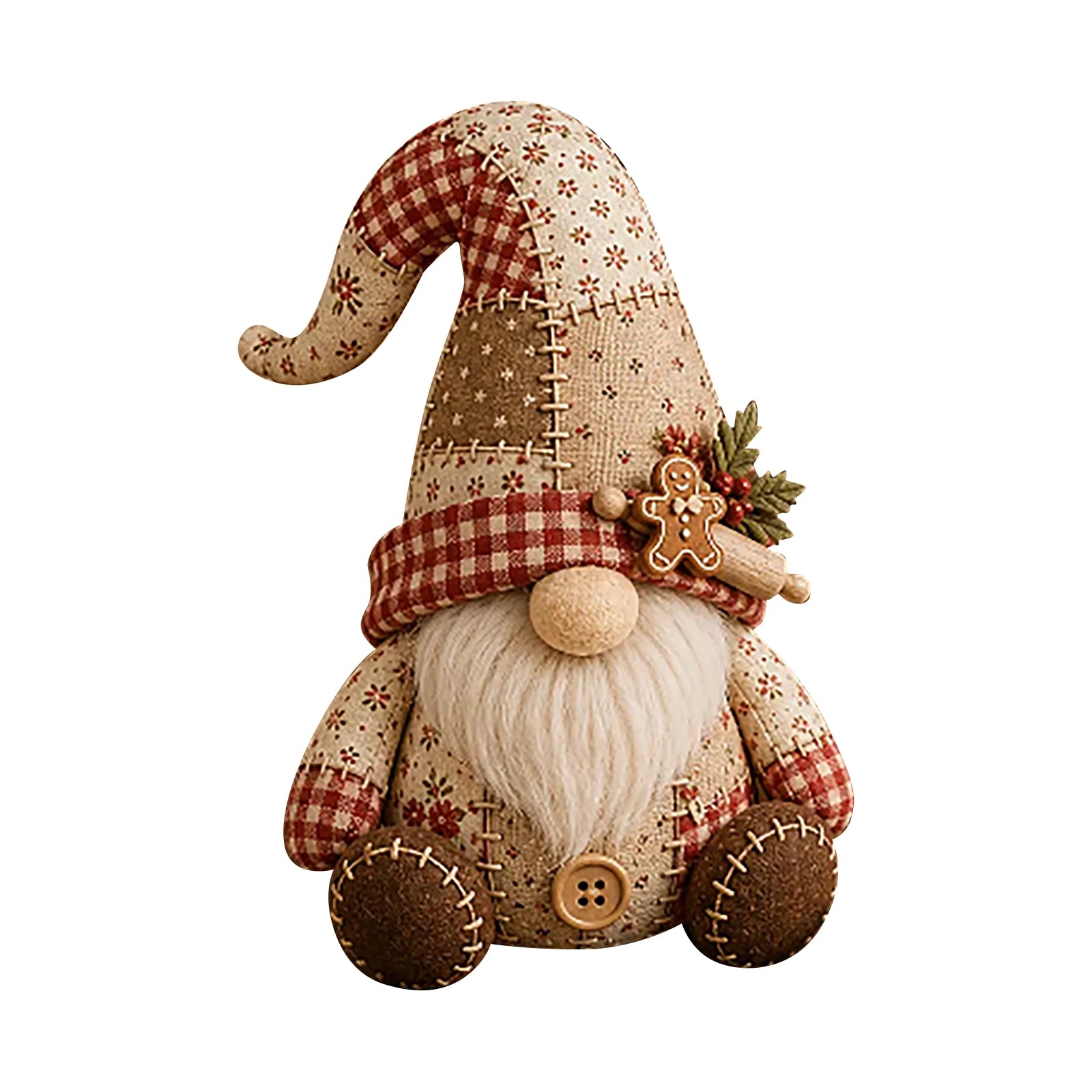 Gnome Handmade Sewing Craft Kit with Pre Cut Fabric Thread Needles DIY Handmade Fabric Craft Kit Christmas Decor Unique Gift Qme H One Size